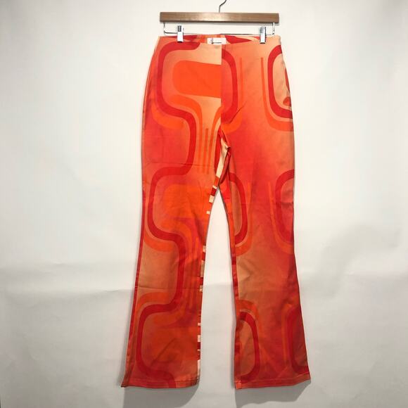 Free People X Hosbjerg Ditte Paloma High Waist Flare Pants Multicolor Size L - Picture 4 of 11